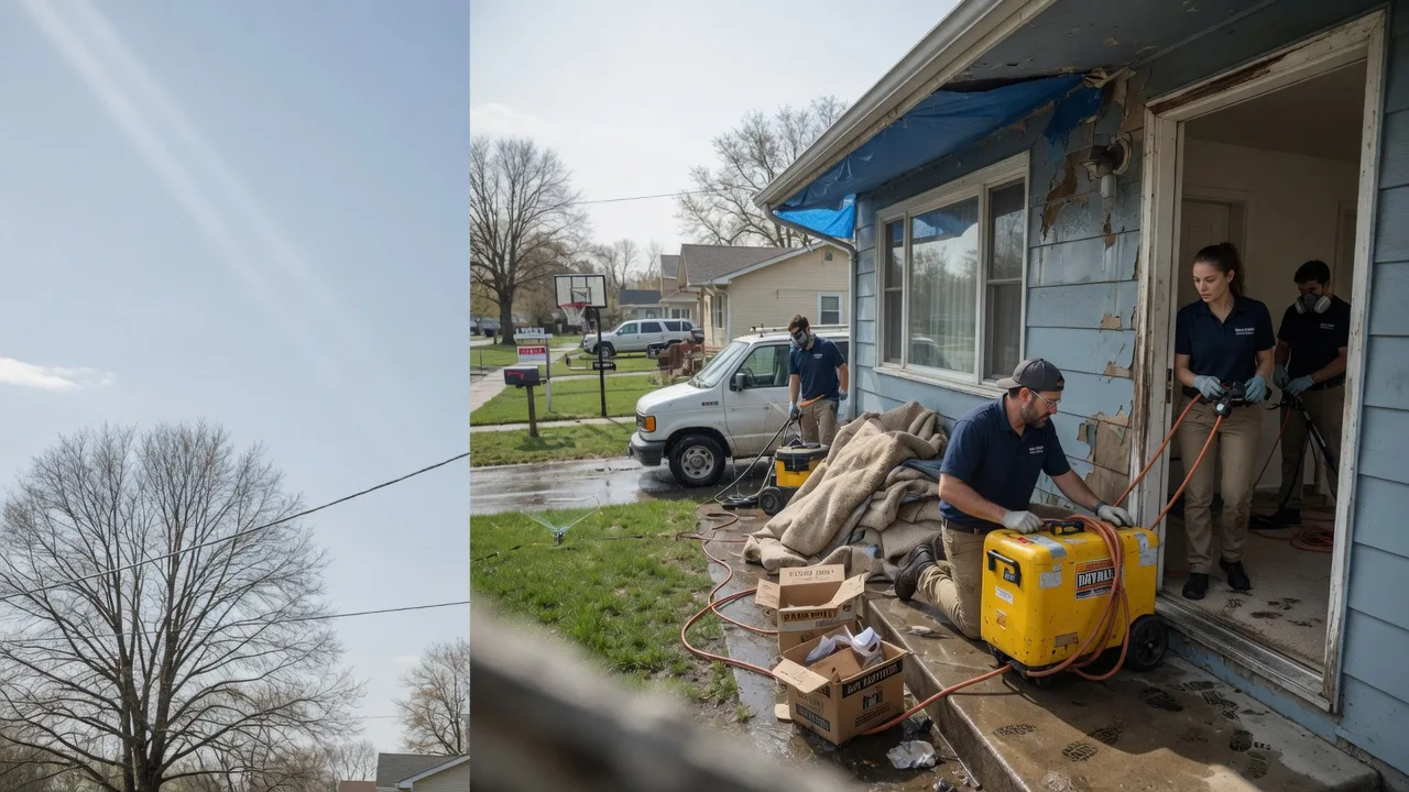 Basement Flood Cleanup in Henderson, IL near me